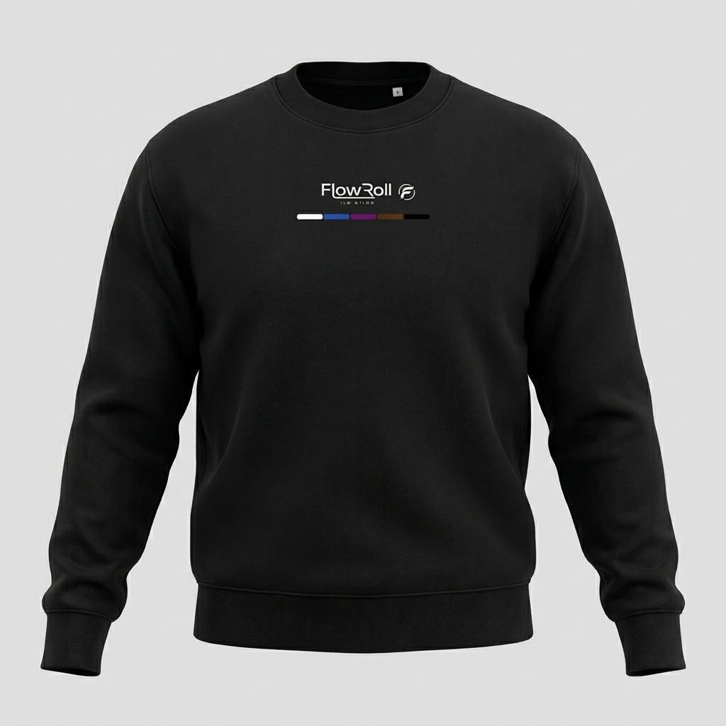 Black FlowRoll Pyjama Fight Club jiu jitsu sweatshirt