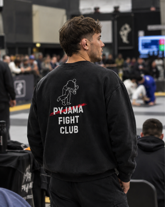 Black FlowRoll Pyjama Fight Club jiu jitsu sweatshirt