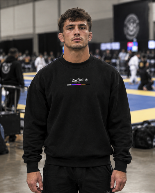 Black FlowRoll Pyjama Fight Club jiu jitsu sweatshirt